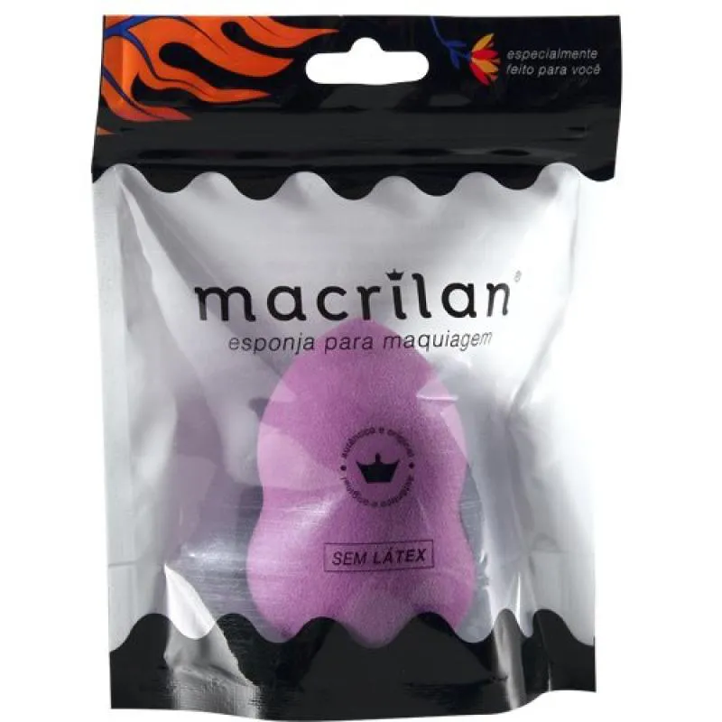 ESPONJA GOTA PARA MAQUIAGEM ROXA EP08 - MACRILAN