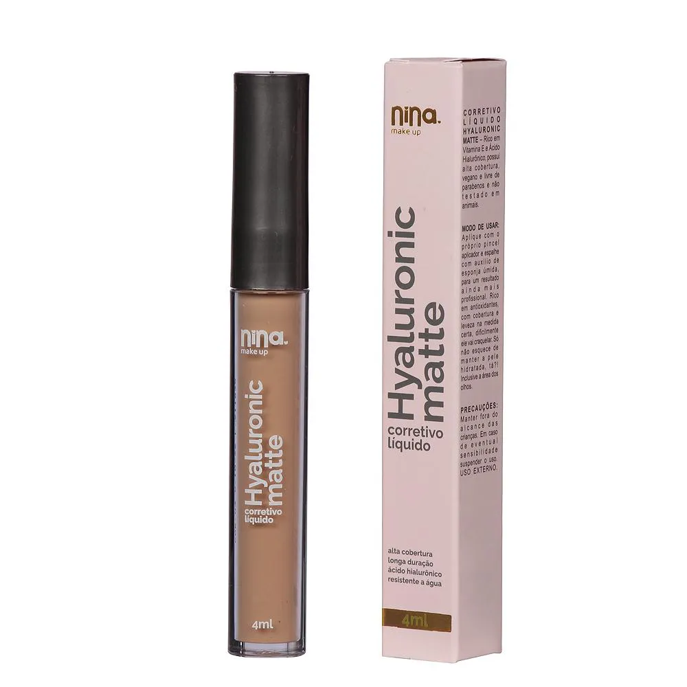 CORRETIVO LíQUIDO MATTE HYALURONIC - NINA MAKEUP 3