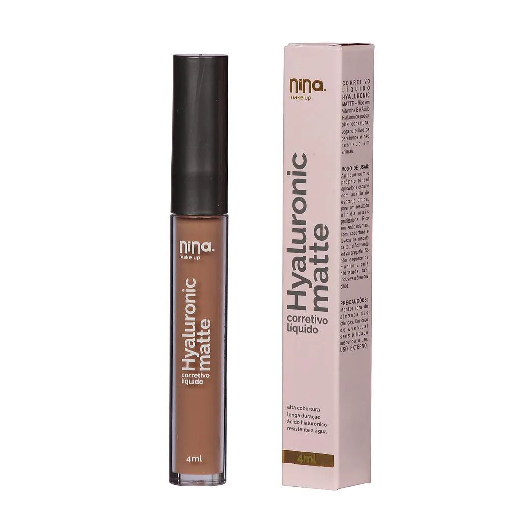CORRETIVO LíQUIDO MATTE HYALURONIC - NINA MAKEUP 4