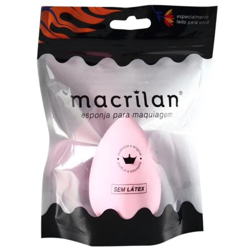 ESPONJA GOTA PARA MAQUIAGEM EP09 ROSA CLARO - MACRILAN