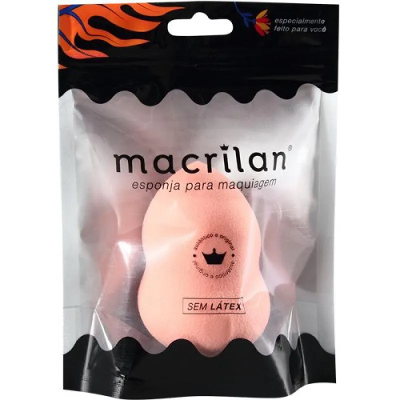 ESPONJA GOTA PARA MAQUIAGEM SALMãO EP08 - MACRILAN