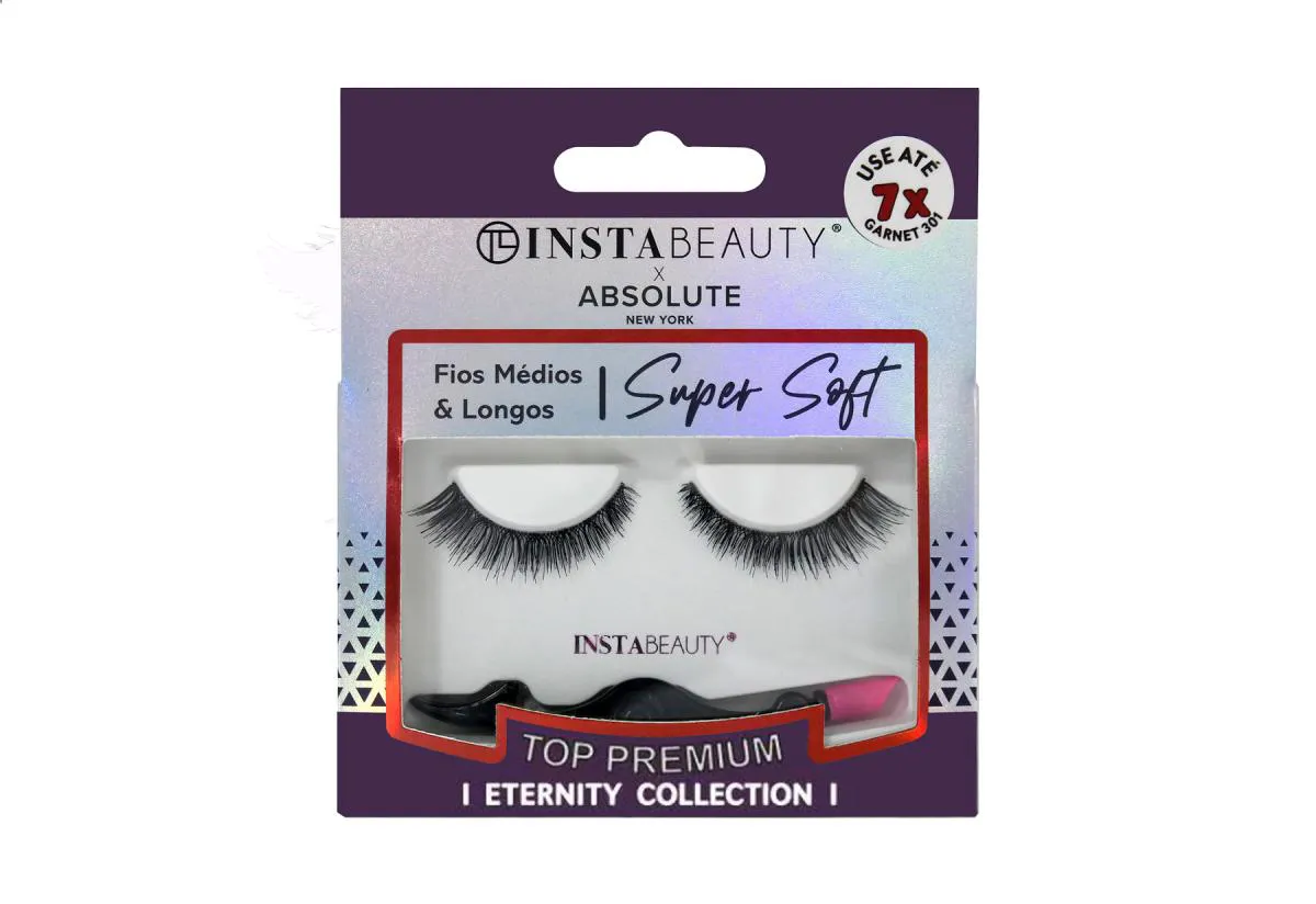 CíLIOS POSTIçOS SUPER SOFT GARNET 301 - ABSOLUTE NEW YORK X INSTABEAUTY