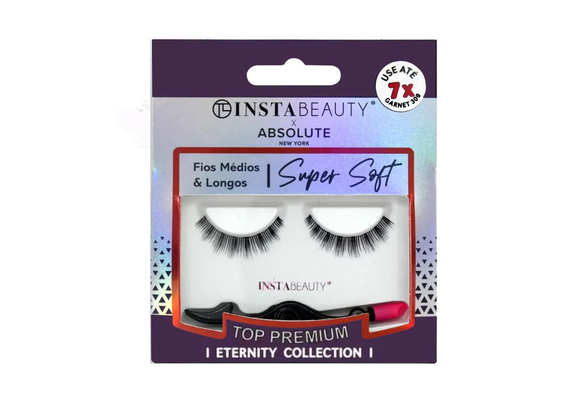 CíLIOS POSTIçOS SUPER SOFT GARNET 309 - ABSOLUTE NEW YORK X INSTABEAUTY