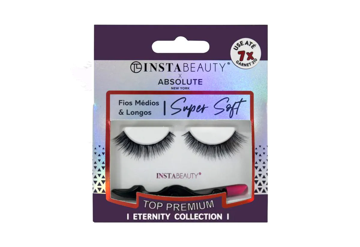 CíLIOS POSTIçOS SUPER SOFT GARNET 310 - ABSOLUTE NEW YORK X INSTABEAUTY