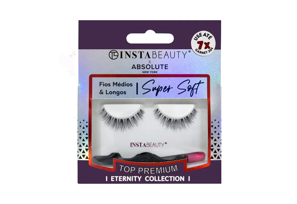 CíLIOS POSTIçOS SUPER SOFT GARNET 304 - ABSOLUTE NEW YORK X INSTABEAUTY