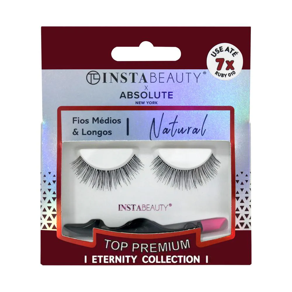 CíLIOS POSTIçOS NATURAL RUBY 010 - ABSOLUTE NEW YORK X INSTABEAUTY
