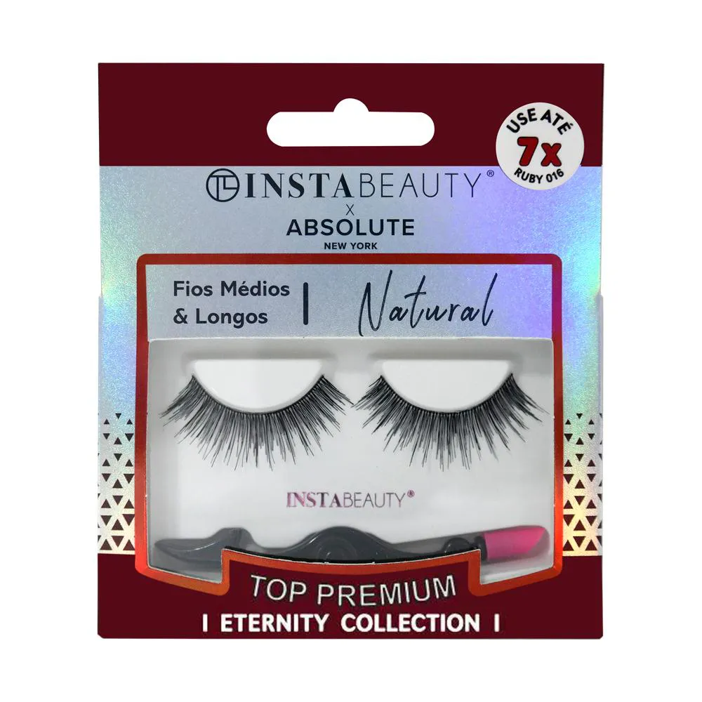 CíLIOS POSTIçOS NATURAL RUBY 016 - ABSOLUTE NEW YORK X INSTABEAUTY