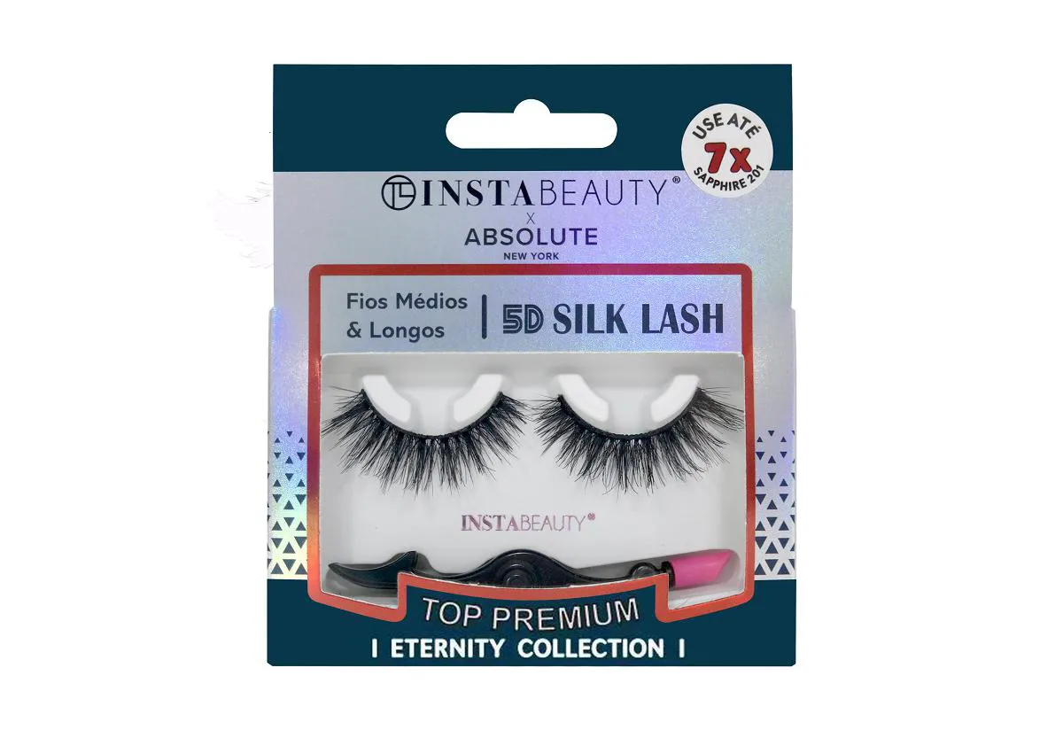 CíLIOS POSTIçOS 5D SILK SAPPHIRE 201 - ABSOLUTE NEW YORK X INSTABEAUTY