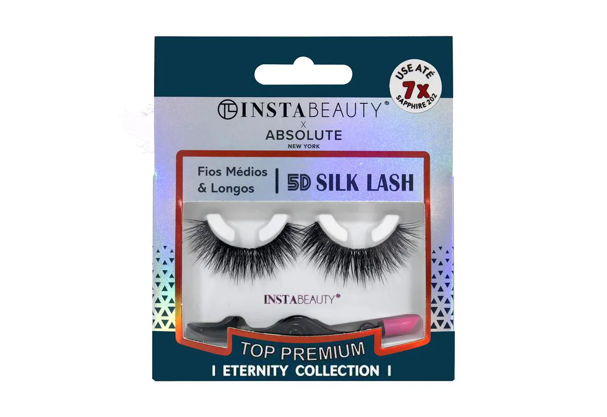 CíLIOS POSTIçOS 5D SILK SAPPHIRE 202 - ABSOLUTE NEW YORK X INSTABEAUTY