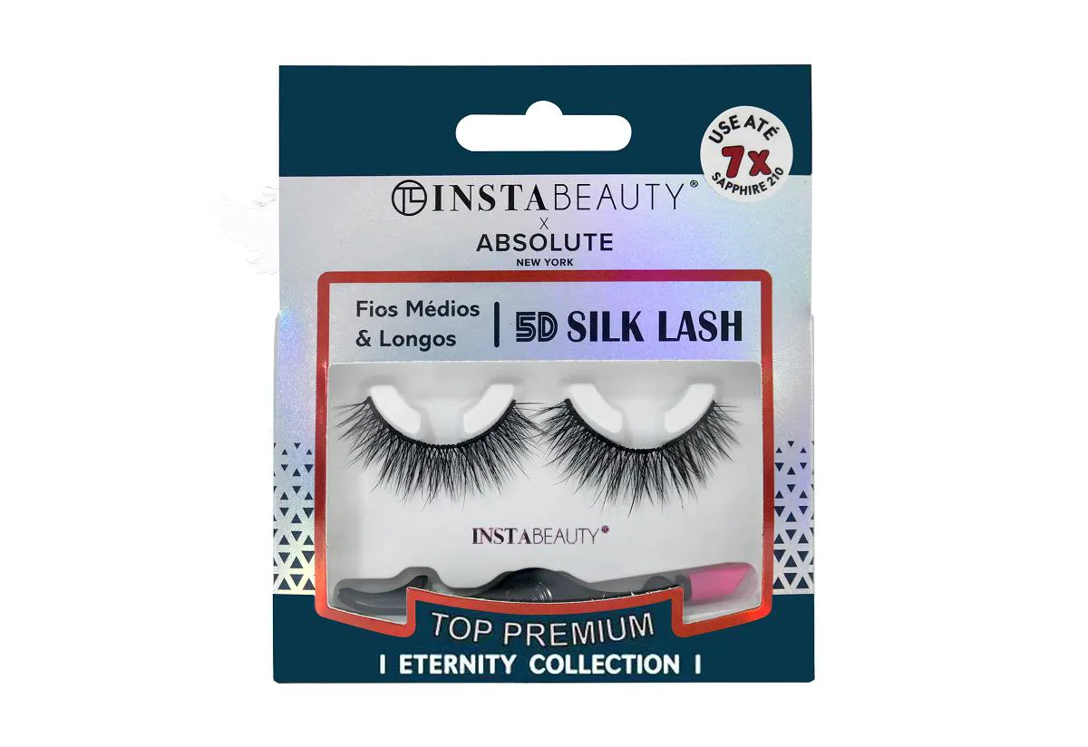 CíLIOS POSTIçOS 5D SILK SAPPHIRE 210 - ABSOLUTE NEW YORK X INSTABEAUTY