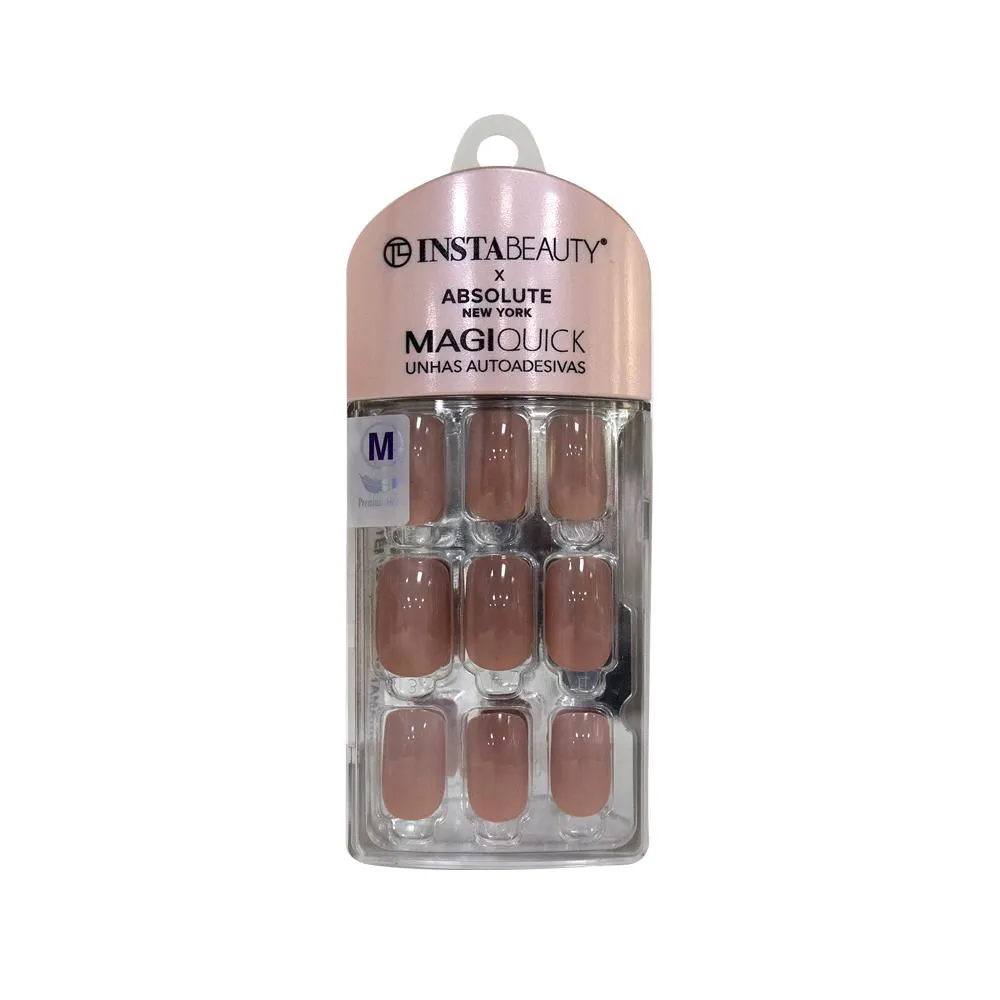 UNHAS AUTOADESIVAS MéDIA CHOCOLATE BRONW - ABSOLUTE NEW YORK X INSTABEAUTY