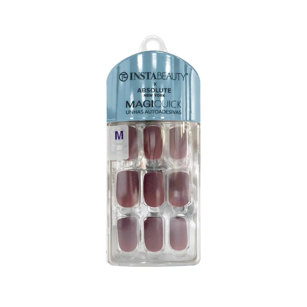 UNHAS AUTOADESIVAS MéDIO MARTIN ORANGE - ABSOLUTE NEW YORK X INSTABEAUTY