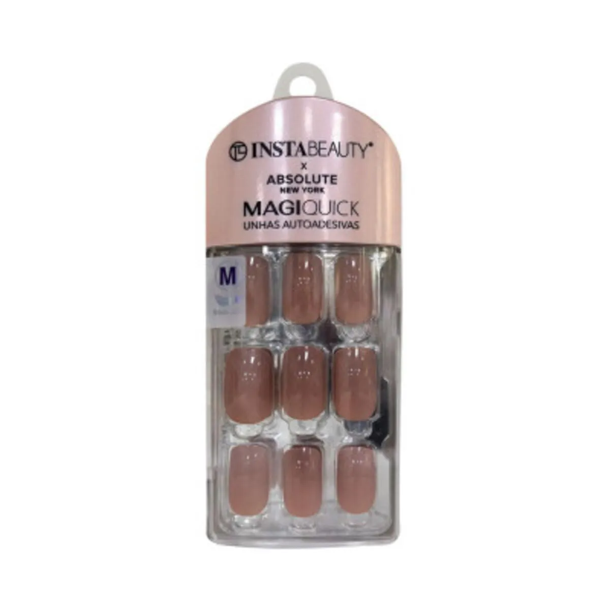 UNHAS AUTOADESIVAS MéDIA TEA BROWN - ABSOLUTE NEW YORK X INSTABEAUTY