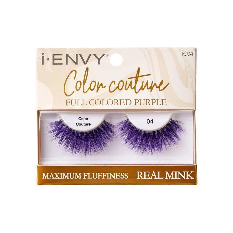 CíLIOS POSTIçOS COLOR COUTURE REAL MINK ROXO - KISS NEW YORK