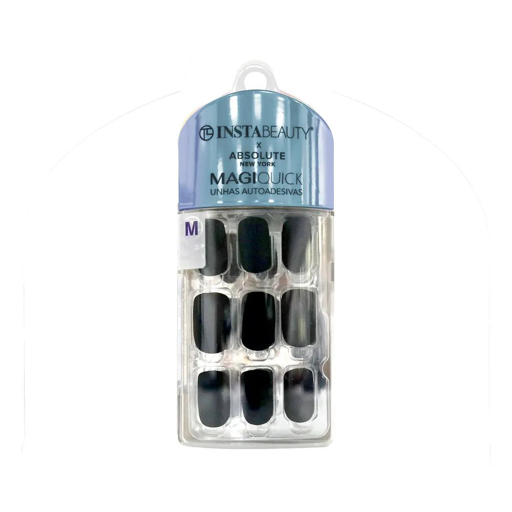 UNHAS AUTOADESIVAS MéDIA ECLIPSE BLACK- ABSOLUTE NEW YORK X INSTABEAUTY
