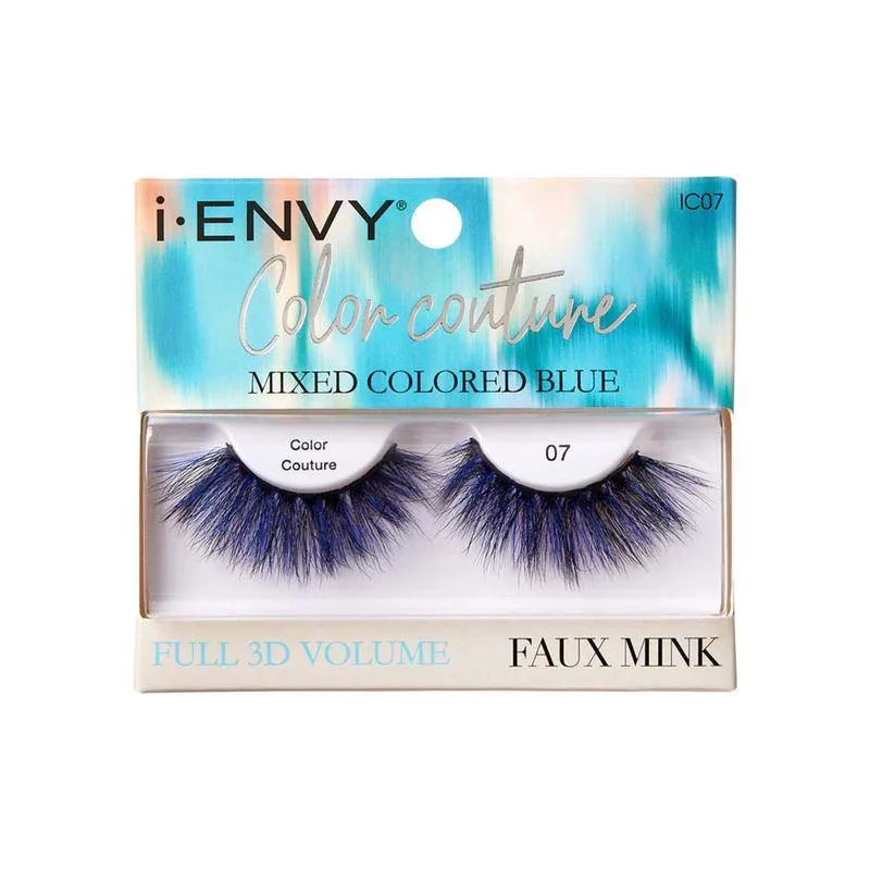 CíLIOS POSTIçOS COLOR COUTURE FAUX MINK AZUL - KISS NEW YORK