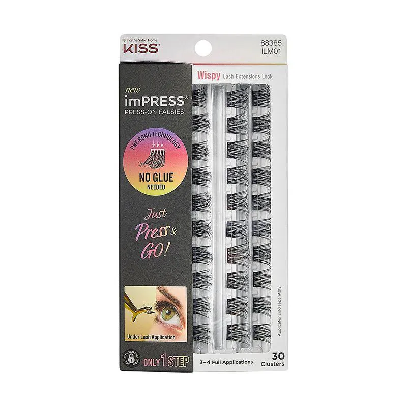 CíLIOS POSTIçOS AUTOCOLANTES IMPRESS FALSIES CURLY REFIL - KISS NEW YORK
