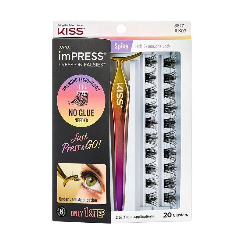 CíLIOS POSTIçOS AUTOCOLANTES IMPRESS FALSIES SPIKY - KISS NEW YORK