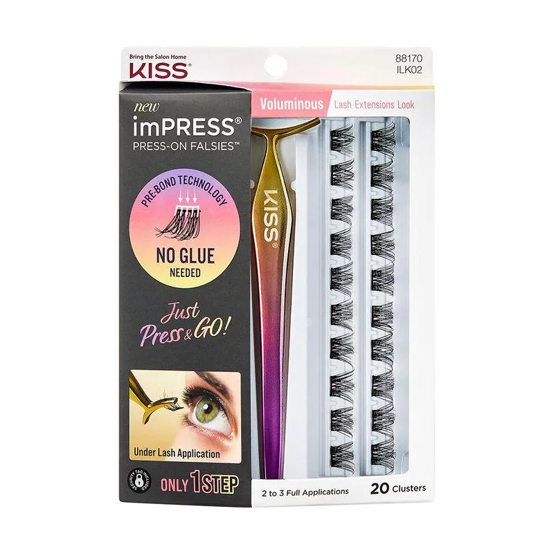 CíLIOS POSTIçOS AUTOCOLANTES IMPRESS FALSIES VOLUMINOUS - KISS NEW YORK