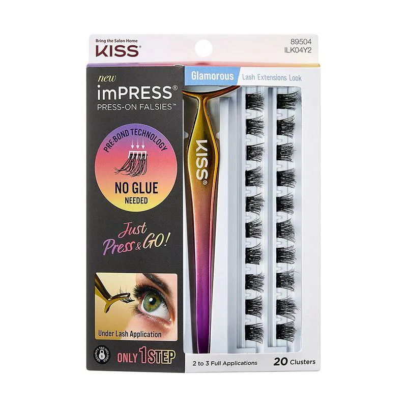 CíLIOS POSTIçOS AUTOCOLANTES IMPRESS FALSIES GLAMOROUS - KISS NEW YORK