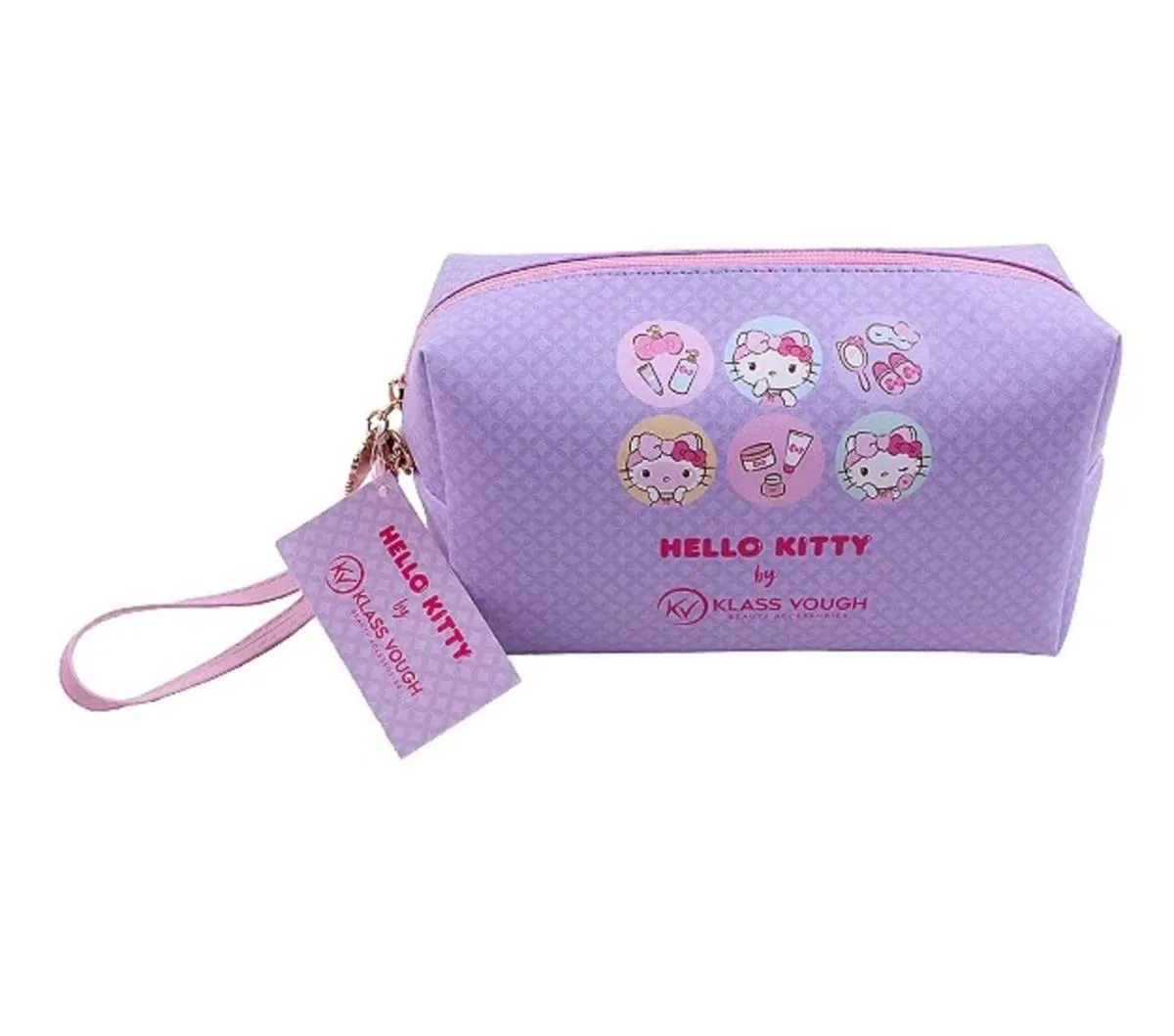 NECESSAIRE ESTAMPADA COM STICKERS HELLO KITTY - KLASS VOUGH Lilas