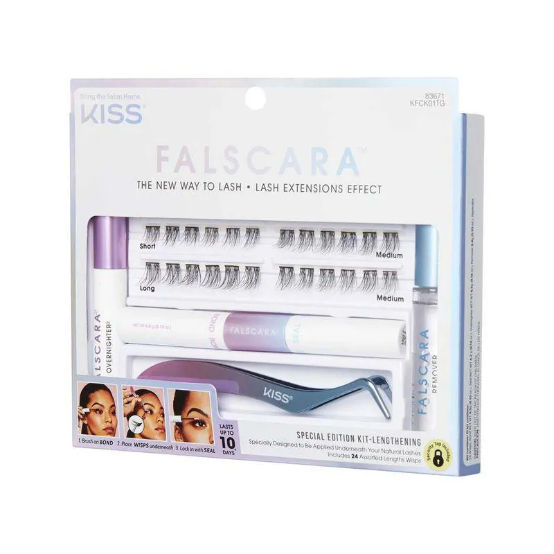 KIT COMPLETO PARA INICIANTE EM CíLIOS POSTIçOS FALSCARA - KISS NEW YORK