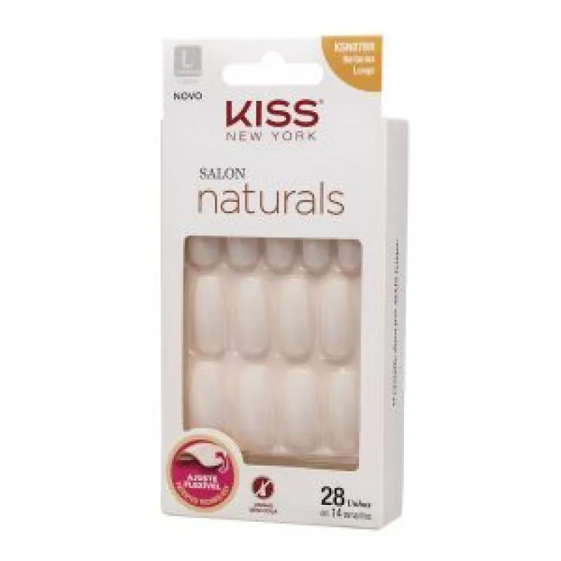 UNHAS POSTIçAS KISS NEW YORK SALON NATURAL BAILARINA