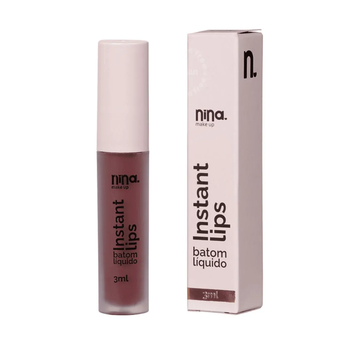 BATOM LíQUIDO INSTANT LIPS - NINA MAKEUP Magia DAS Cores