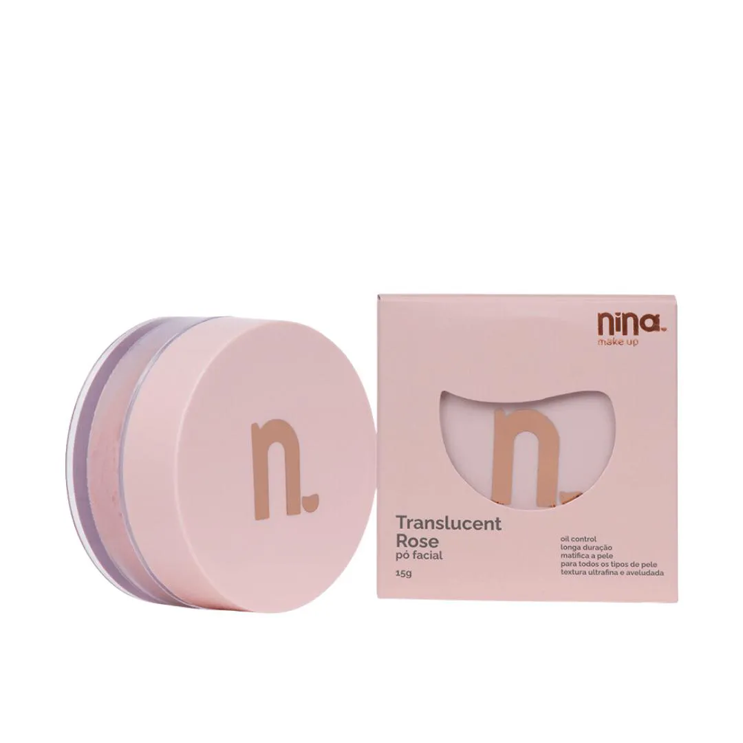 Pó FACIAL TRANSLUCENT ROSê - NINA MAKEUP