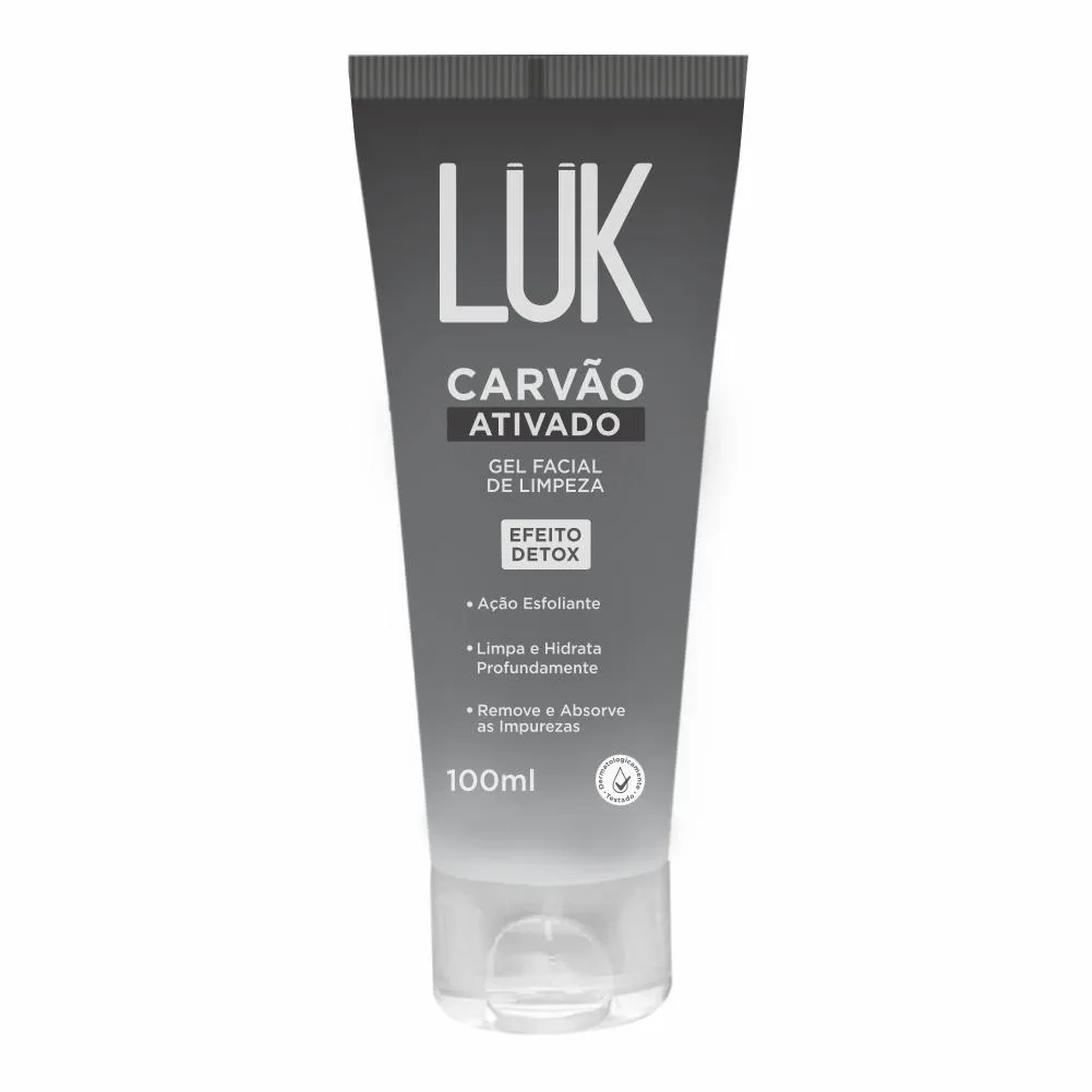 SABONETE GEL FACIAL CARVãO ATIVADO - LUK MAKEUP