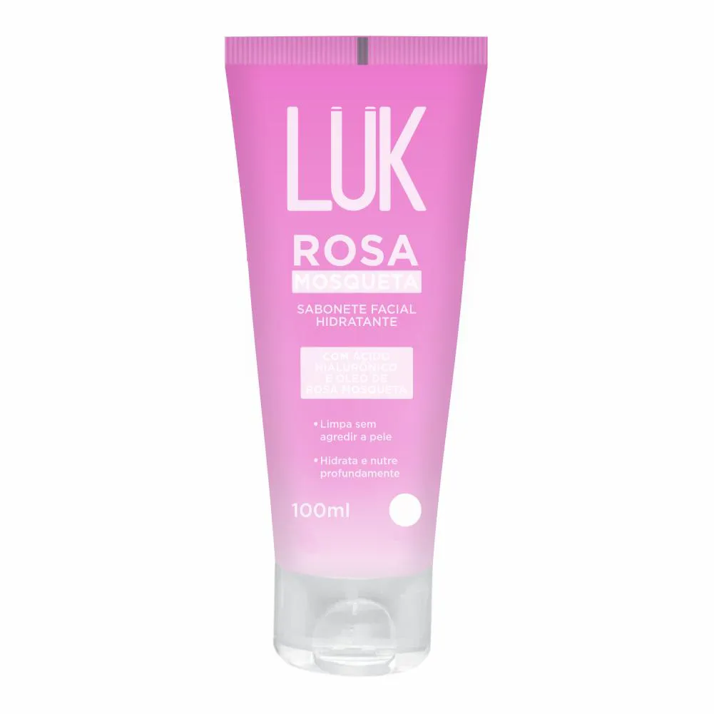 SABONETE FACIAL ROSA MOSQUETA 100ML - LUK MAKEUP