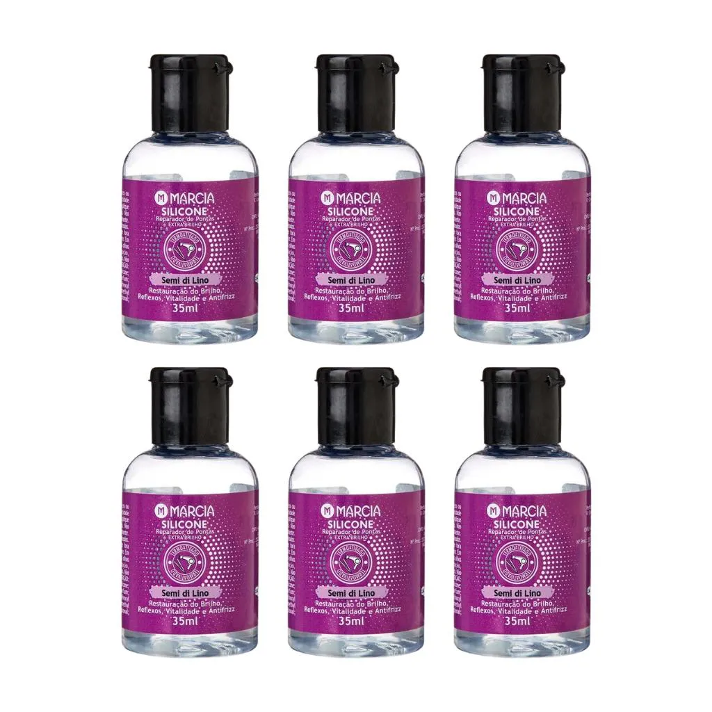 REPARADOR DE PONTAS SILICONE 35ML MARCIA SEMI DI LINO - 6UN