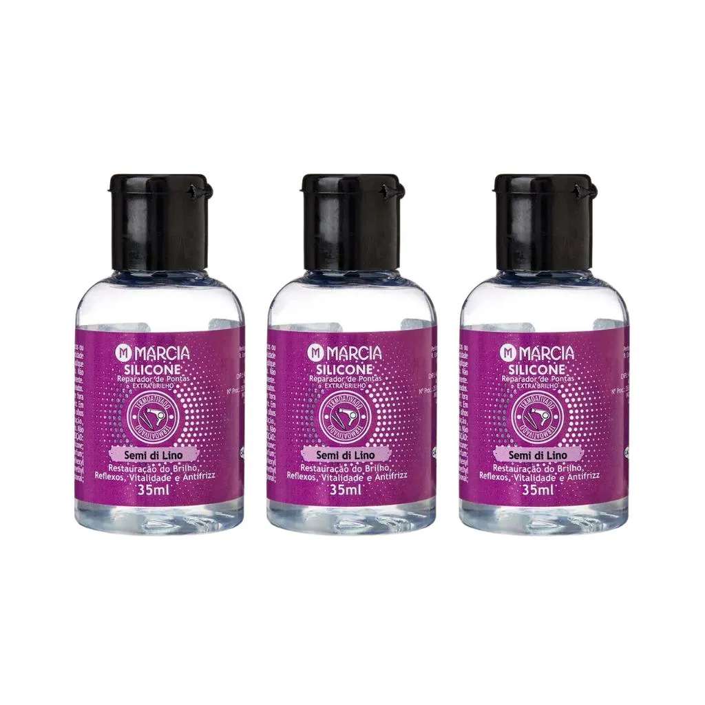 REPARADOR DE PONTAS SILICONE 35ML MARCIA SEMI DI LINO - 3UN