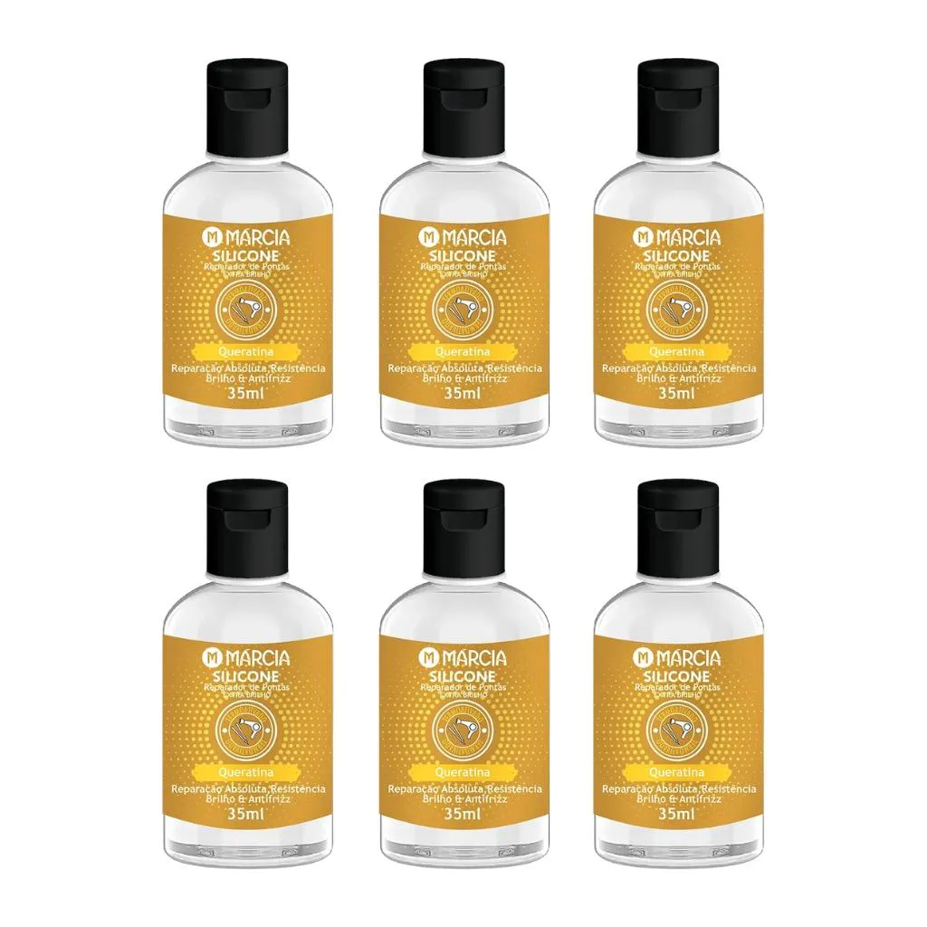 REPARADOR DE PONTAS SILICONE 35ML MARCIA QUERATINA - 6UN