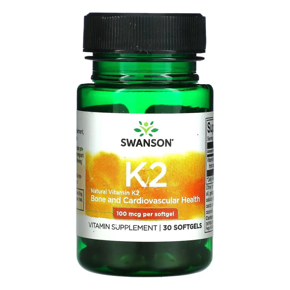 VITAMINA K2 100MCG SWANSON 30 SOFTGELS IMPORTADO