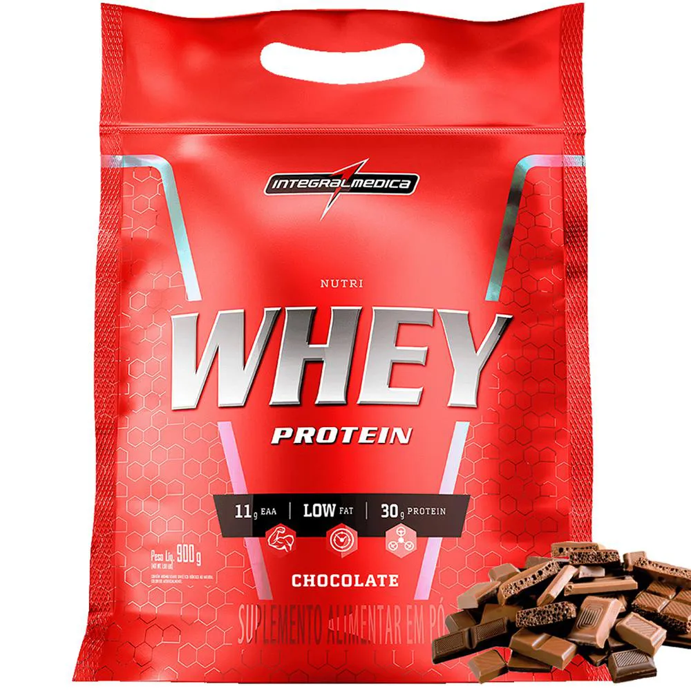 Nutri Whey Protein Integralmédica 900g Sabor Chocolate