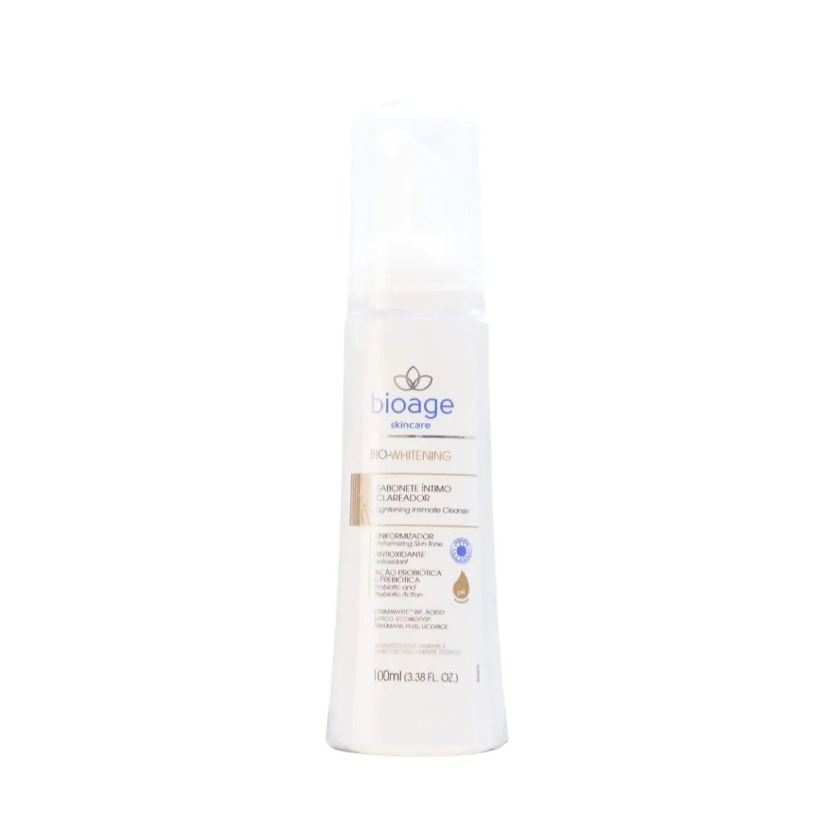 BIOAGE SABONETE ÍNTIMO CLAREADOR AXILAS E VIRILHAS 100ML