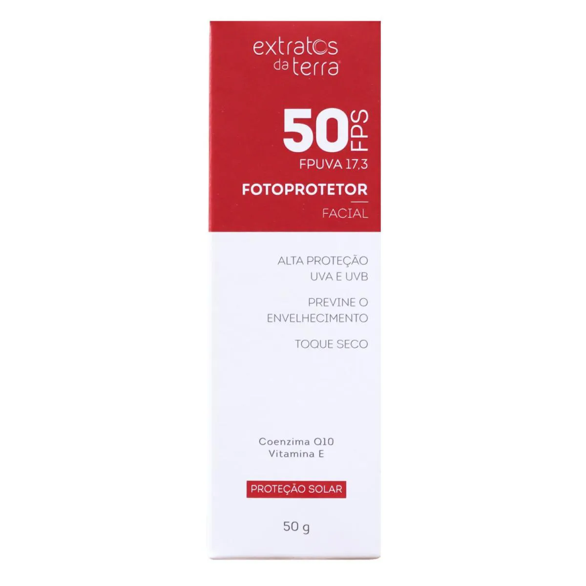EXTRATOS DA TERRA FOTOPROTETOR FACIAL FPS 50 50G