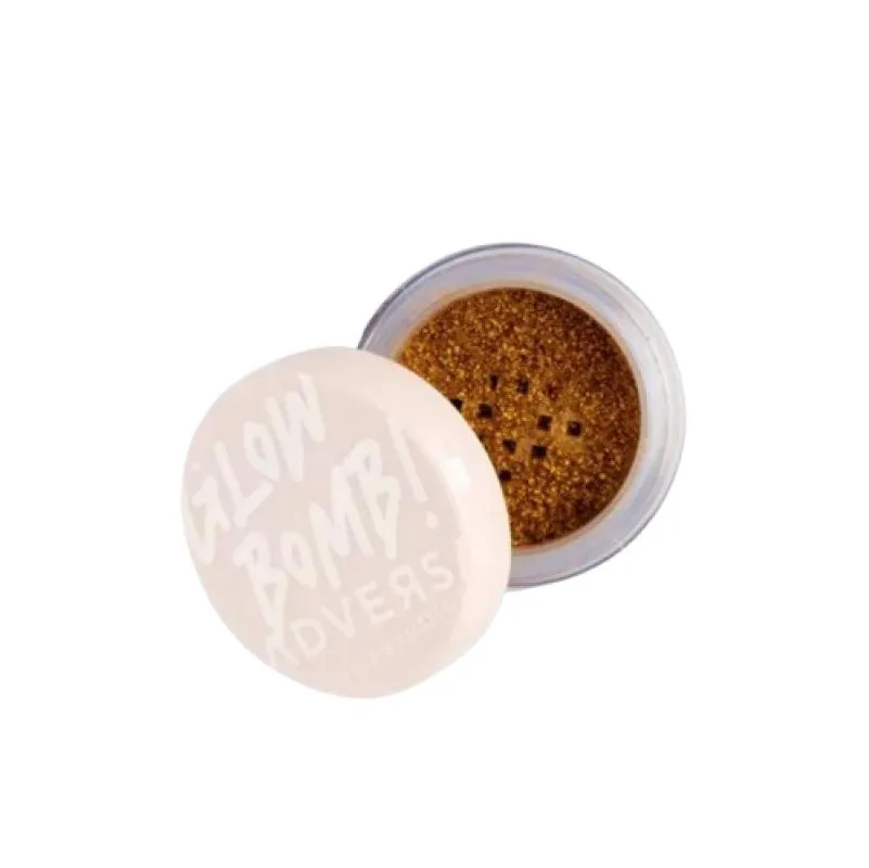 Pó ILUMINADOR VEGANO GLOWBOMB ADVERSA COR PURE GOLD