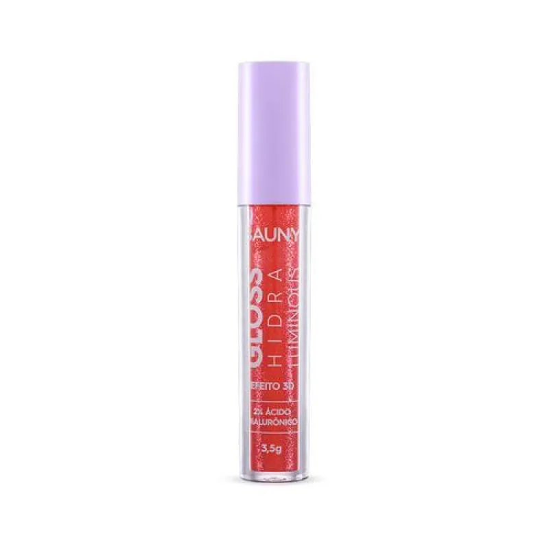 GLOSS HIDRA LUMINOUS 3D - RUBY GLOW - BAUNY COSMéTICOS