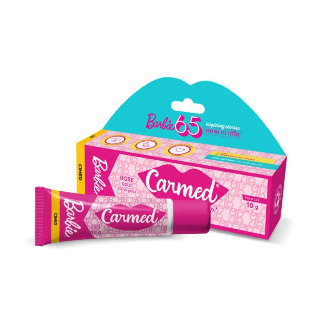 HIDRATANTE LABIAL CARMED BARBIE ROSE GOLD - 10G
