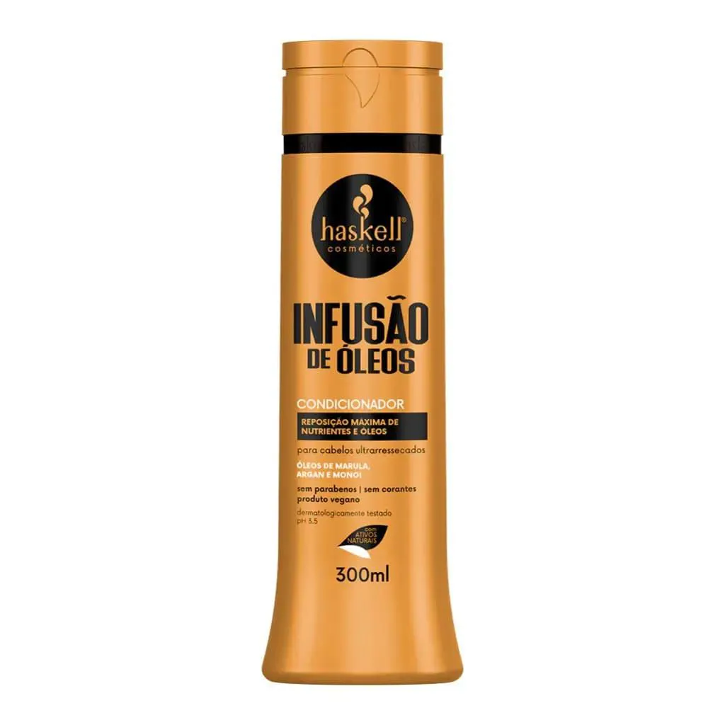 CONDICIONADOR INFUSãO DE ÓLEOS 300ML - HASKELL COSMéTICOS