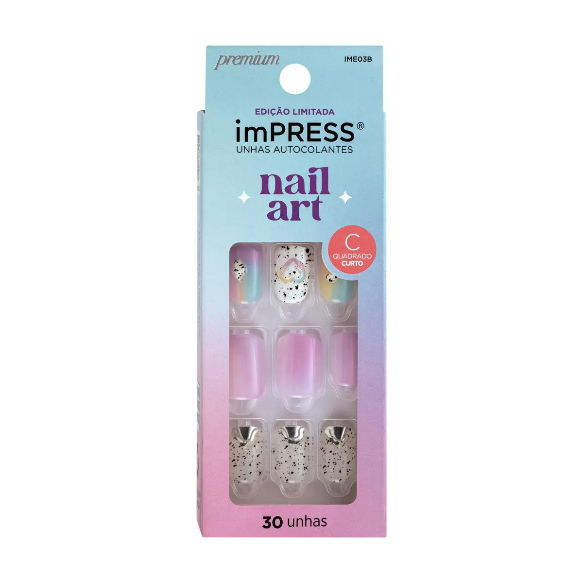 UNHAS DECORADAS NAIL ART PREMIUM AUTOCOLANTE SWEET LIFE - KISS NEW YORK