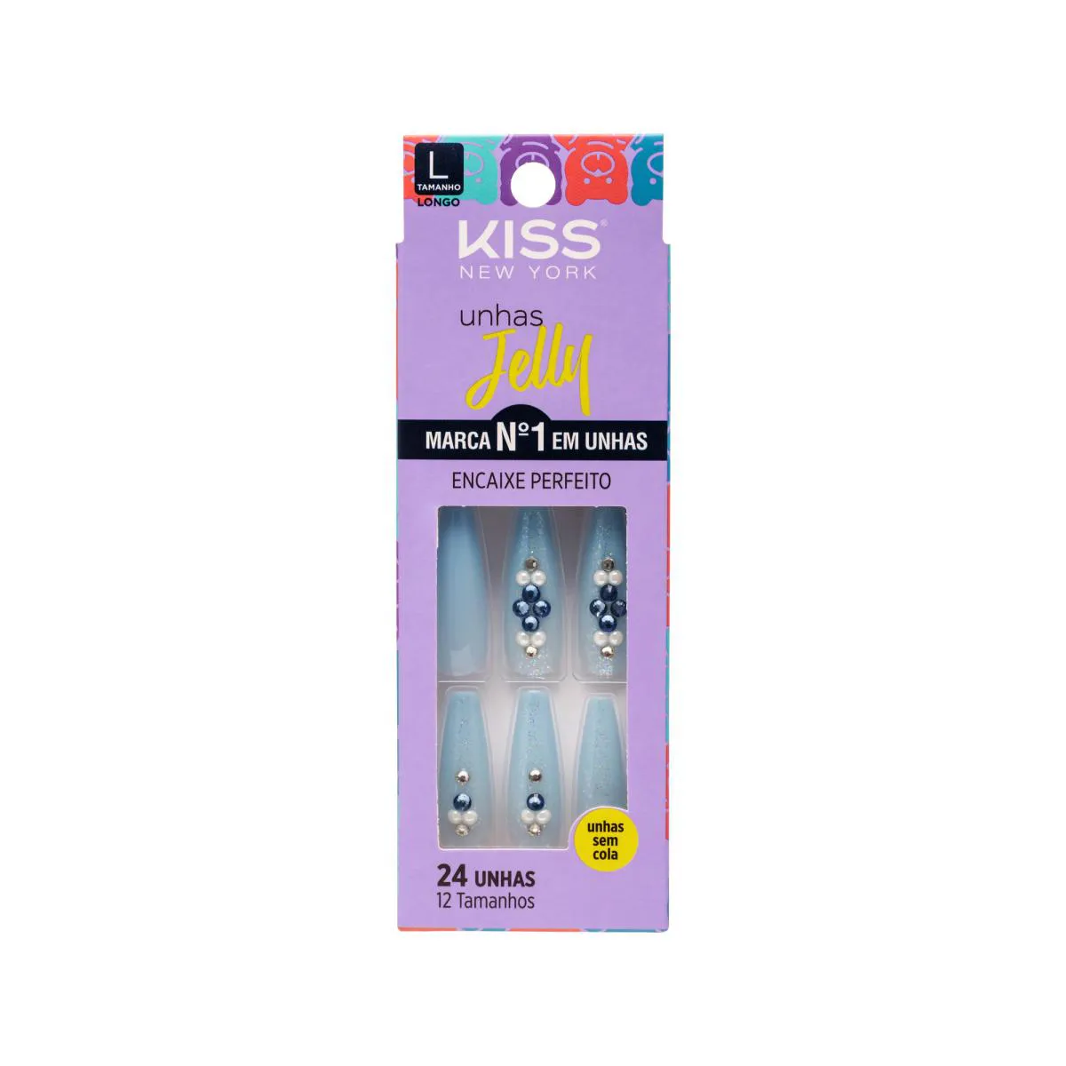 UNHAS POSTIçAS JELLY BAILARINA CELESTE CHIC  - KISS NEW YORK