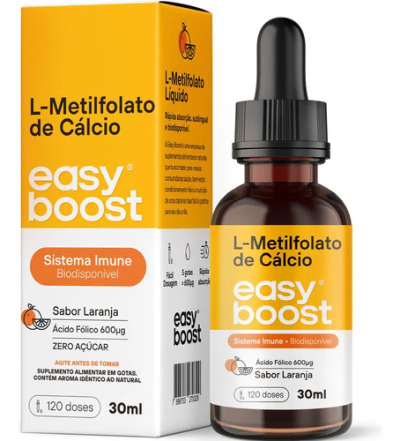 L-METILFOLATO DE CáLCIO EASY BOOST ÁCIDO FóLICO B9 30ML