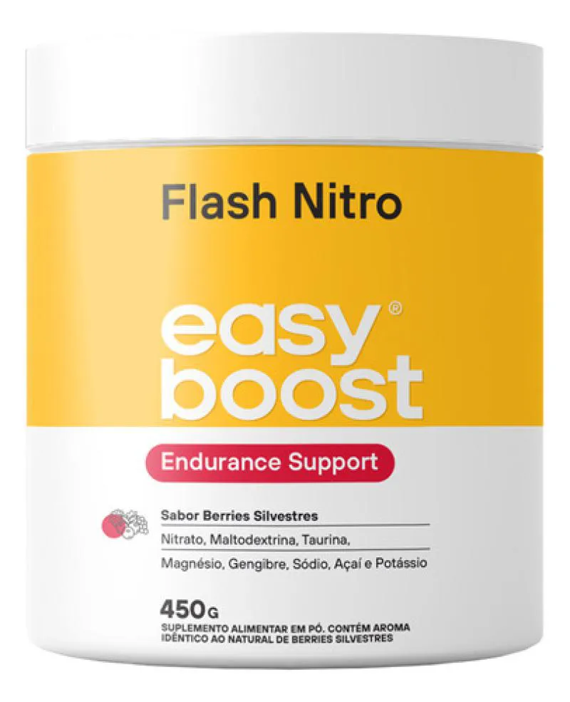 FLASH NITRO EASY BOOST NITRATO MALTODEXTRINA TAURINA 450G
