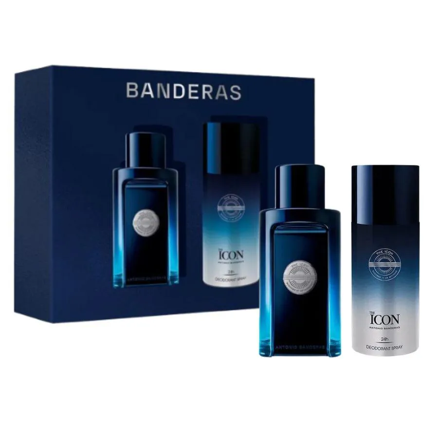 KIT THE ICON FOR MEN EDT ( PERFUME 100ML + DESODORANTE SPRAY 150ML )
