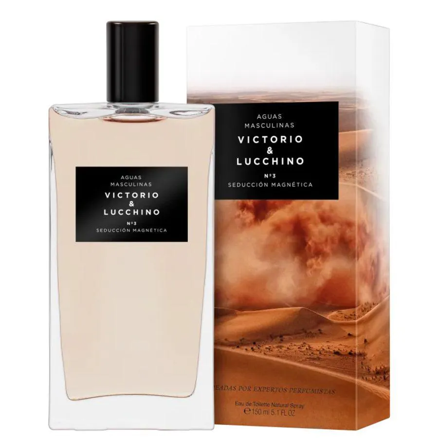 PERFUME VICTORIO LUCCHINO AGUAS MASCULINAS Nº 3 SEDUCCION MAGNéTICA 150ML