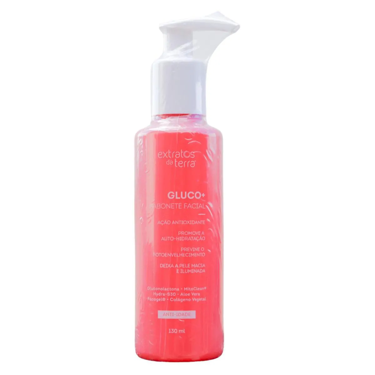 EXTRATOS DA TERRA GLUCO + SABONETE ANTIENVELHECIMENTO 130ML