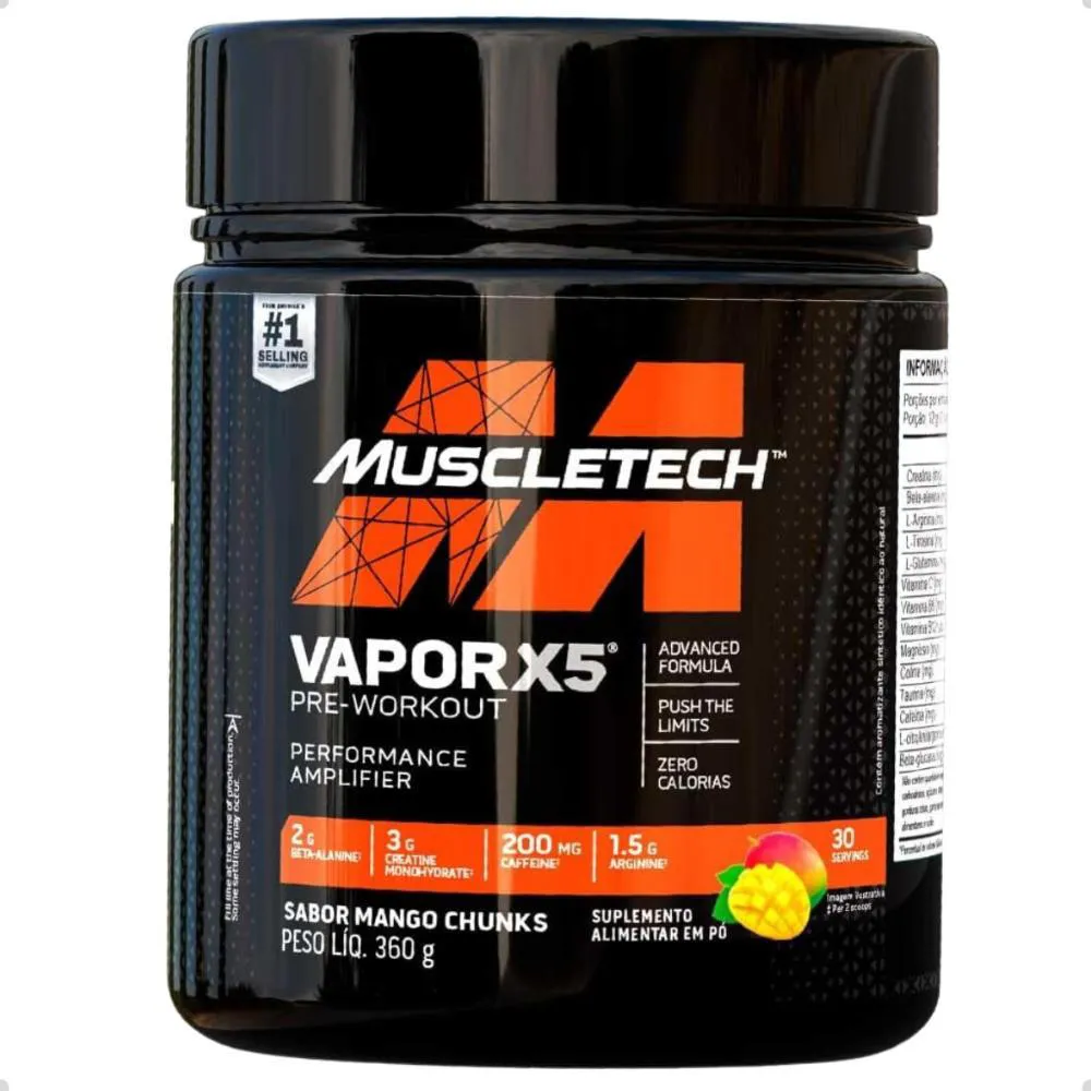 PRE WORKOUT VAPOR X5 PERFORMANCE AMPLIFIER 360G MUSCLETECH Manga